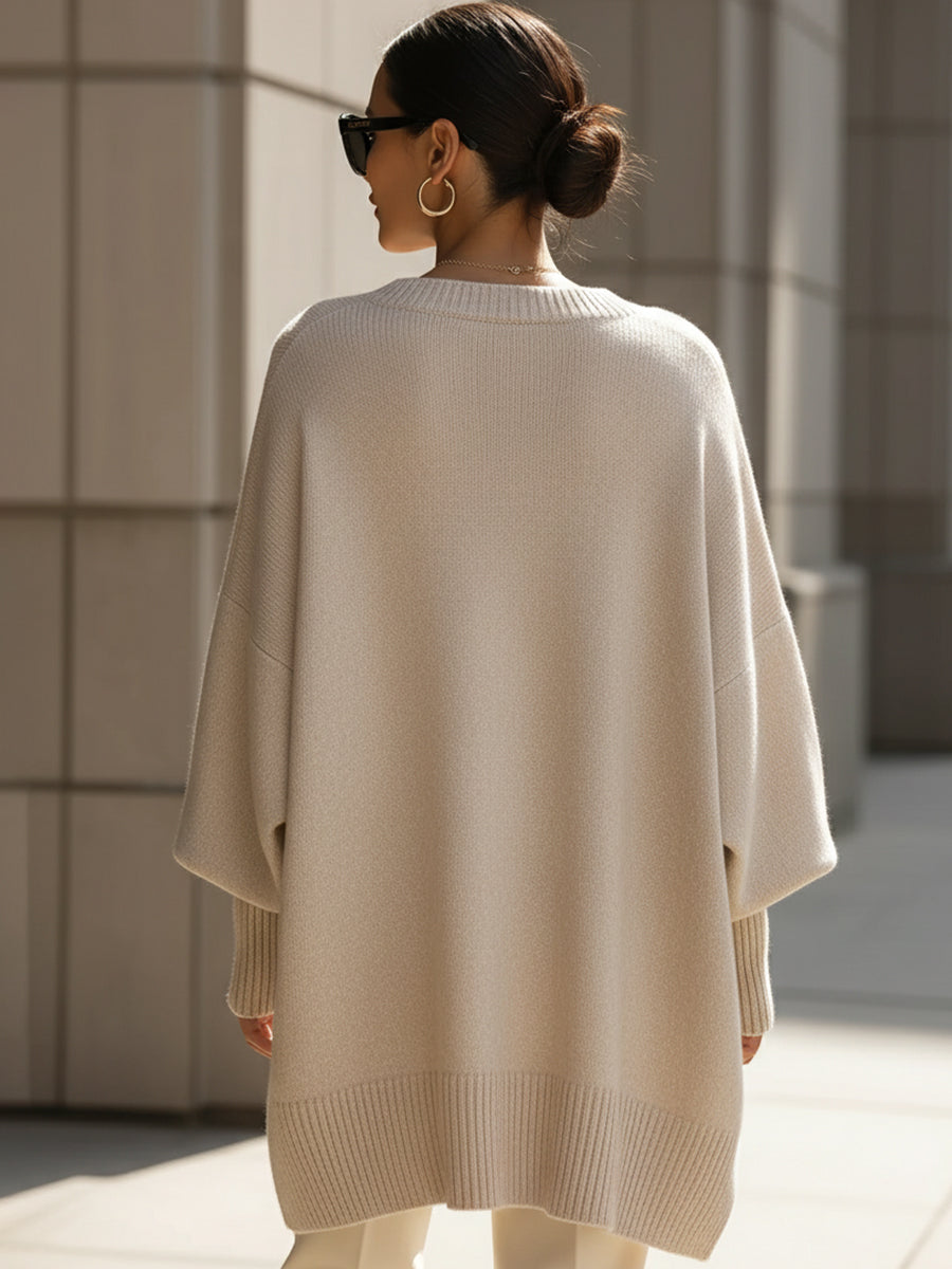 Ludovica | Pull oversize à col large