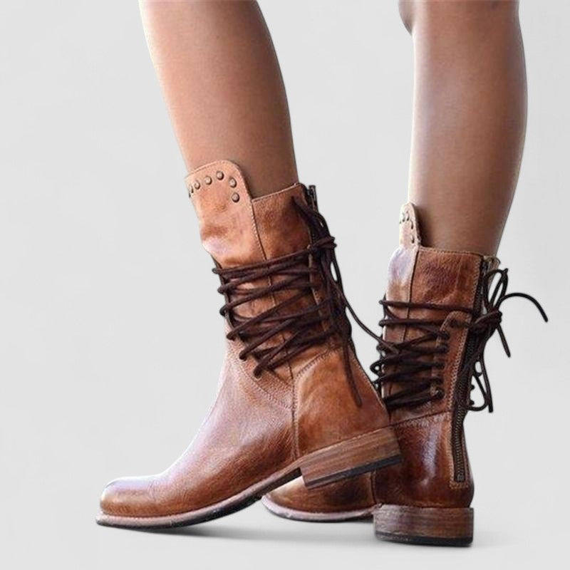 Mae | Bottines à lacets cloutées