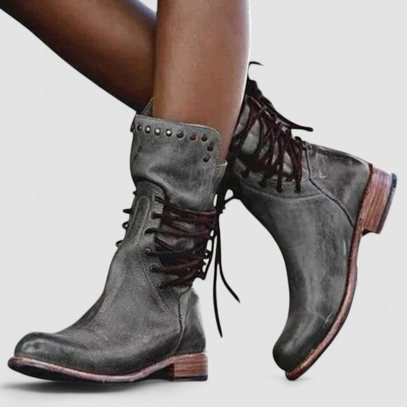 Mae | Bottines à lacets cloutées