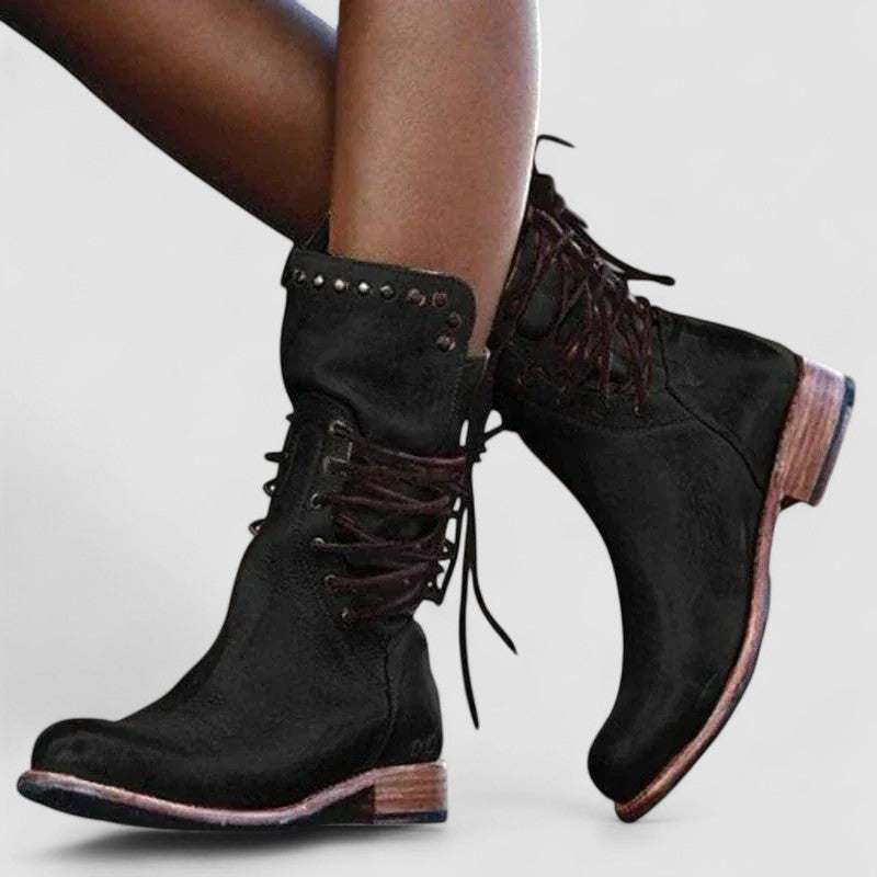 Mae | Bottines à lacets cloutées