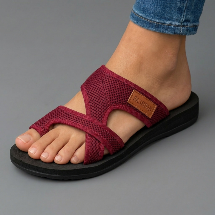 Elsa | Mules en mesh à anneau d'orteil