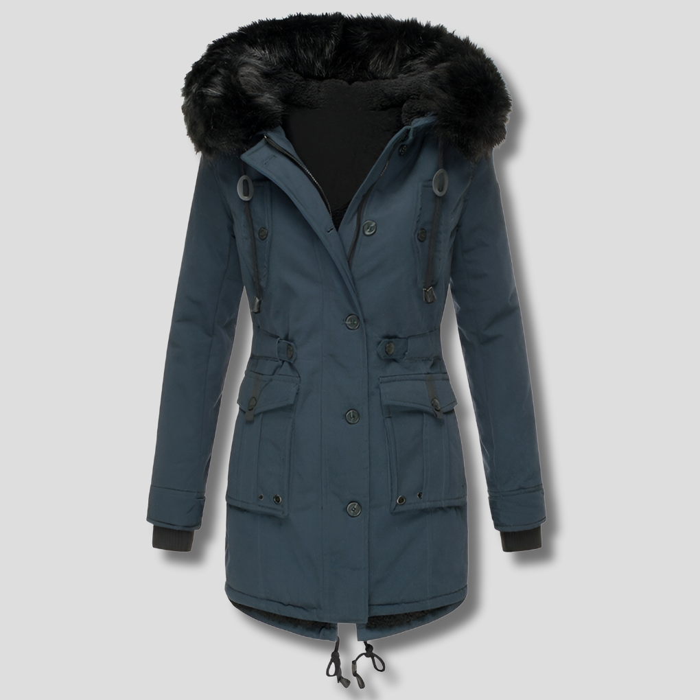 Swiss | Parka à capuche et taille ajustable