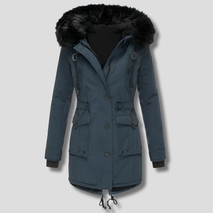 Swiss | Parka à capuche et taille ajustable