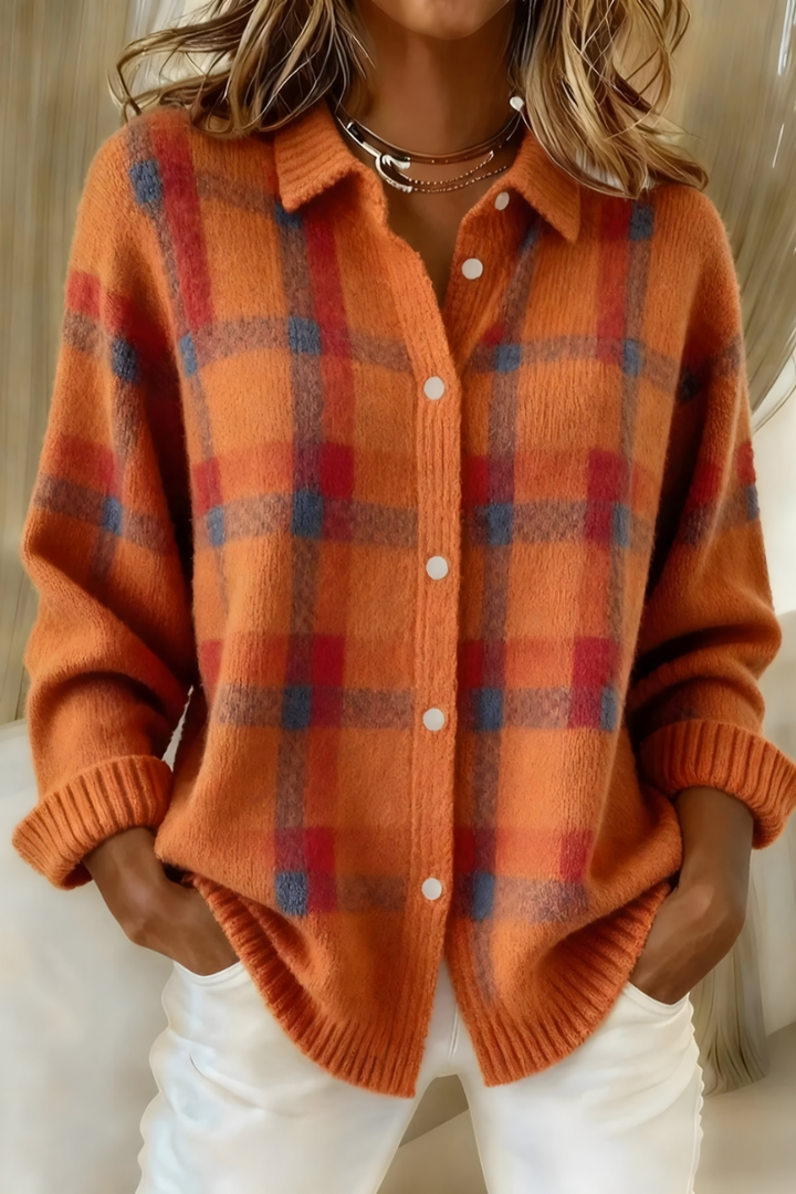 Fiammetta | Cardigan à carreaux