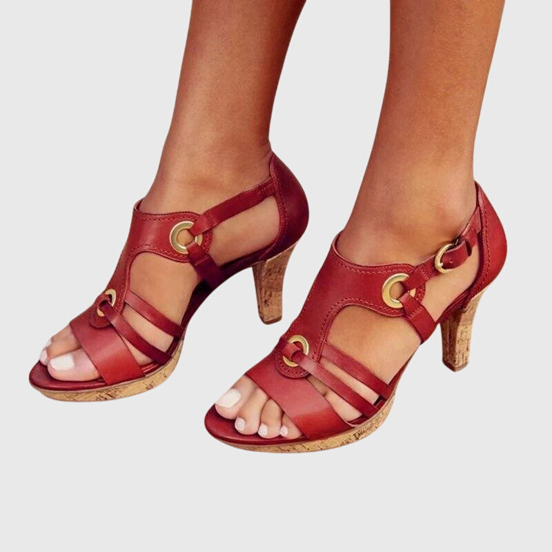 Emelda | Sandales à talon et brides à boucles