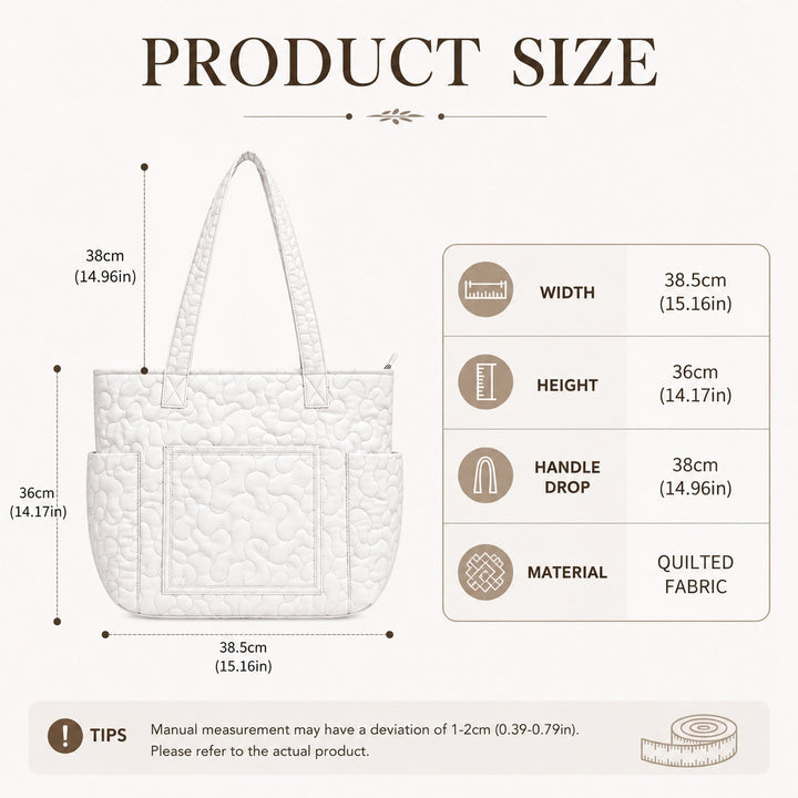 Marianne | Sac cabas matelassé au motif hippie