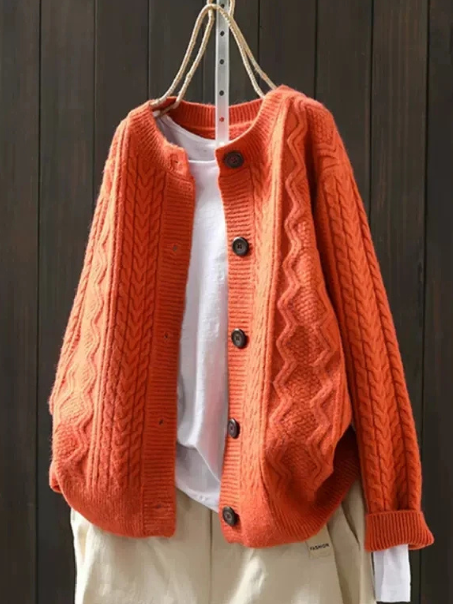LE LORENZA | CARDIGAN EN CÂBLE