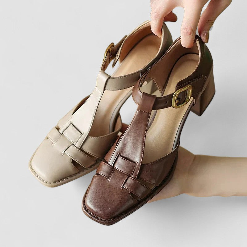 Scarlett | Chaussures à talon bloc et bride en T