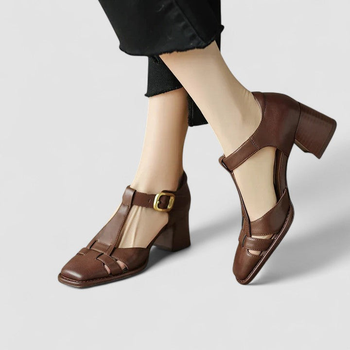Scarlett | Chaussures à talon bloc et bride en T
