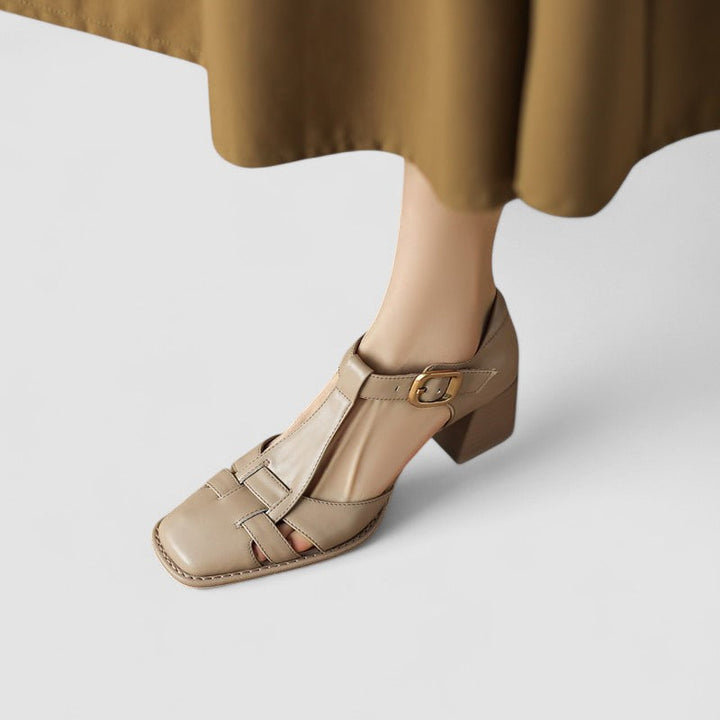 Scarlett | Chaussures à talon bloc et bride en T