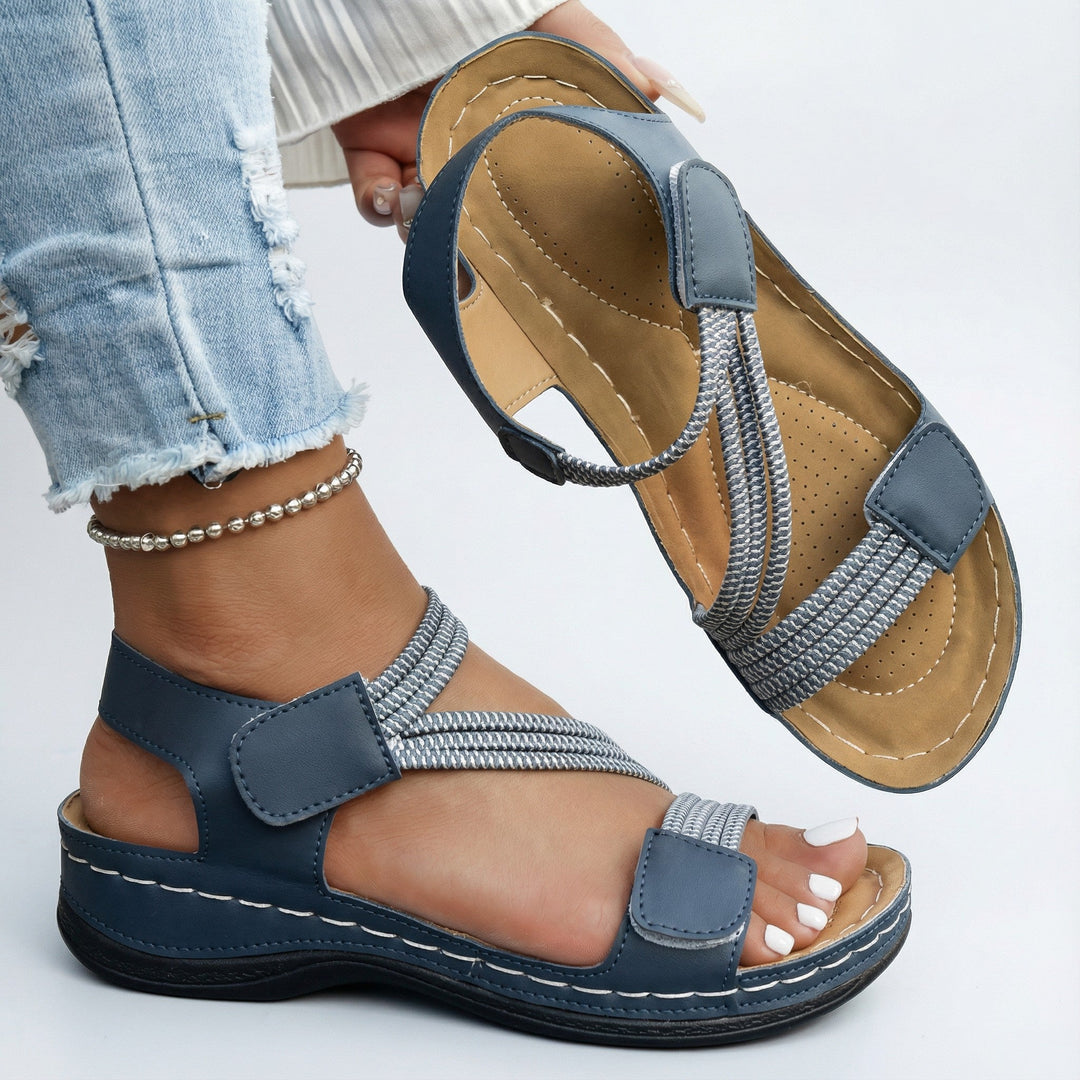 Jasmina | Sandales à brides élastiques et scratch