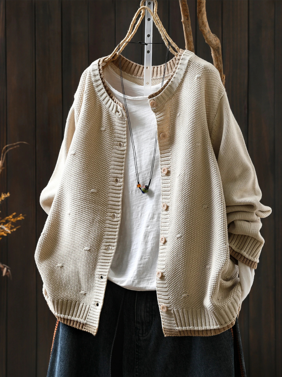 LE ISOLDE | CARDIGAN TEXTURÉ
