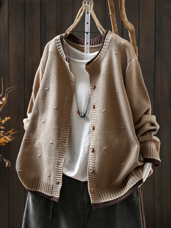 LE ISOLDE | CARDIGAN TEXTURÉ