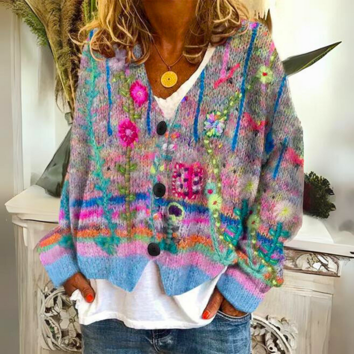 Addison™ - Cardigan Boutonné Décontracté Rétro Élégant