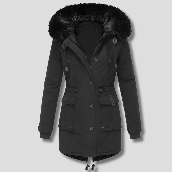 Swiss | Parka à capuche et taille ajustable