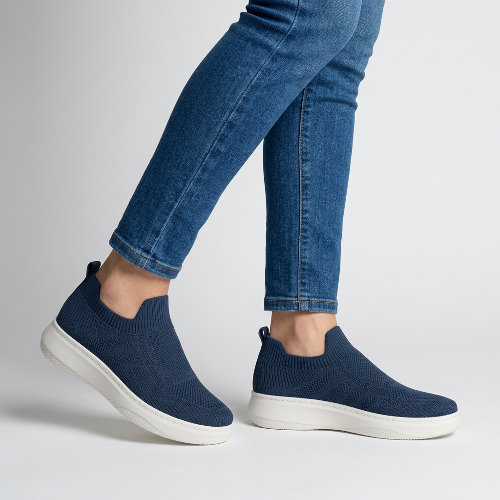 Nerea – baskets confortables pour femme, bleu