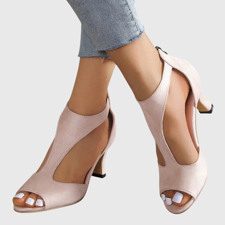 Delfina | Sandales à talon à bride en T