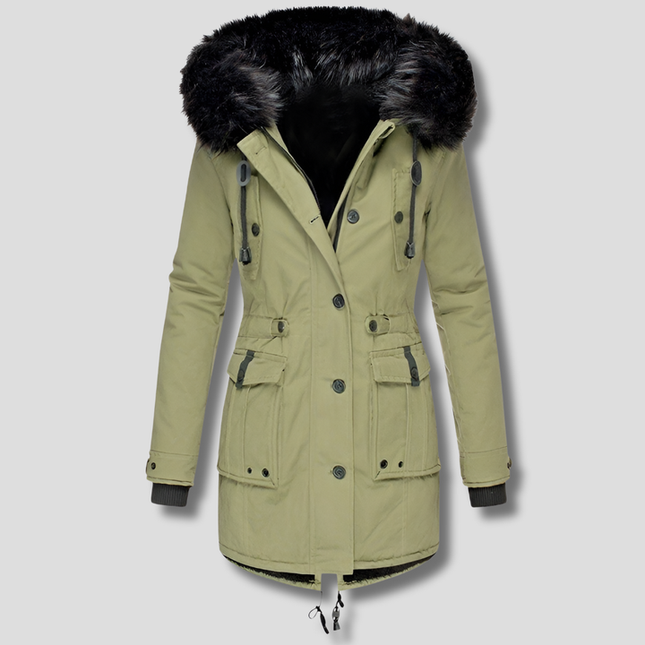Swiss | Parka à capuche et taille ajustable