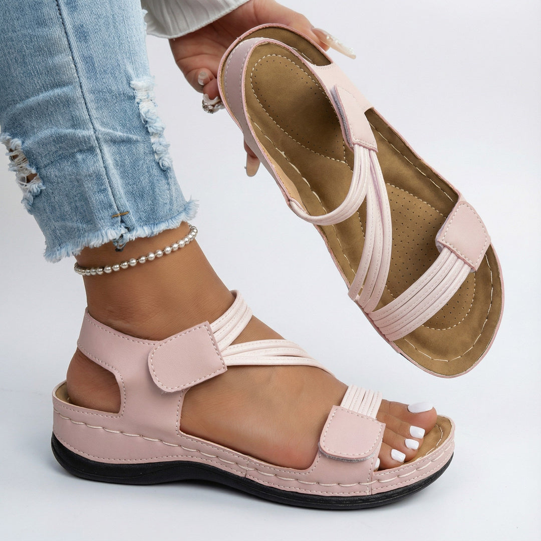 Jasmina | Sandales à brides élastiques et scratch