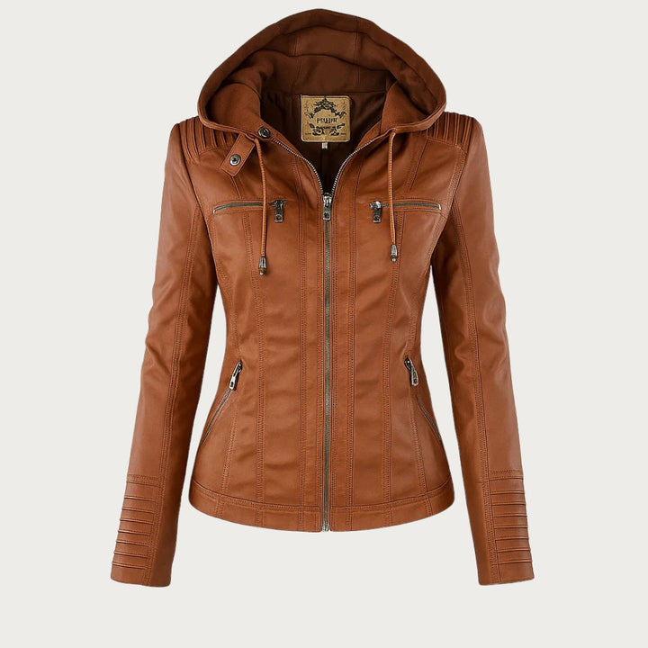 Flavia | Veste en cuir robuste et élégante