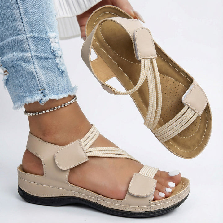 Jasmina | Sandales à brides élastiques et scratch