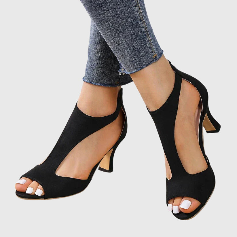 Delfina | Sandales à talon à bride en T