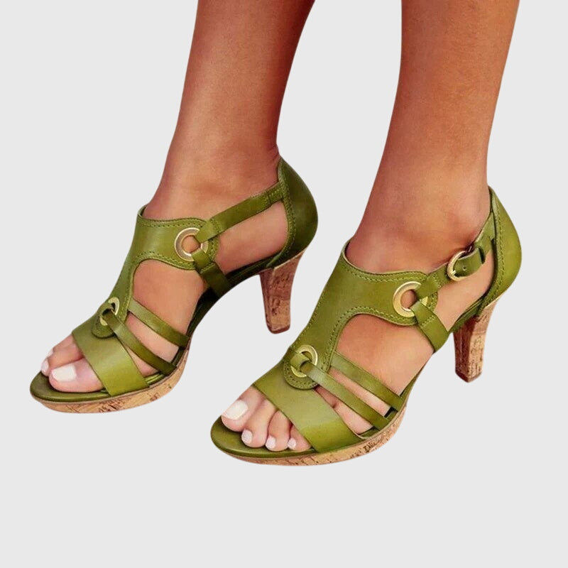 Emelda | Sandales à talon et brides à boucles