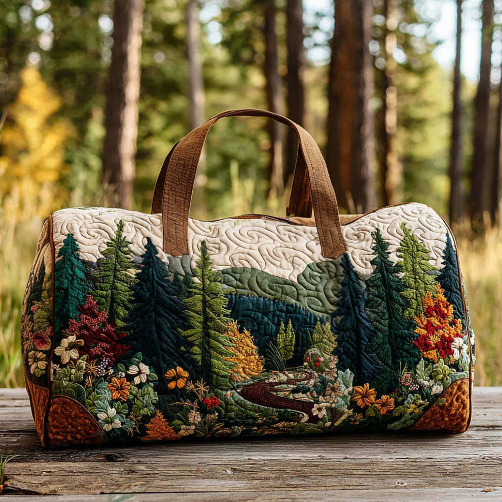 Suzanne – sac de voyage matelassé aux pins rêveurs