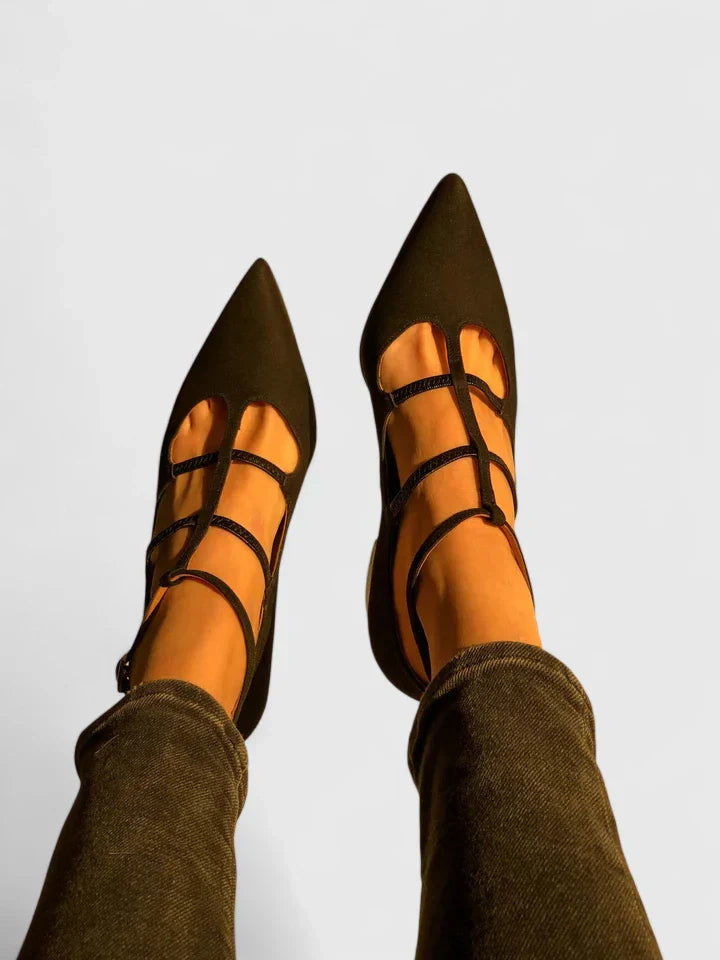Lyn | Escarpins à brides et talon bas