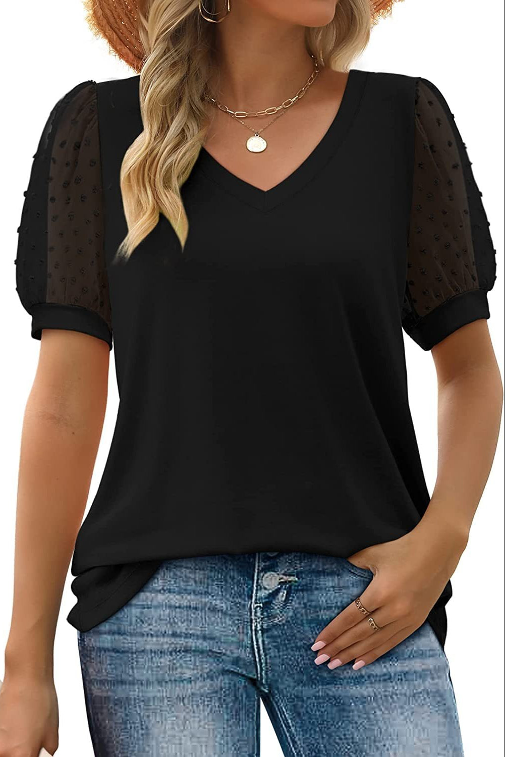 Helena | Blouse élégante col V