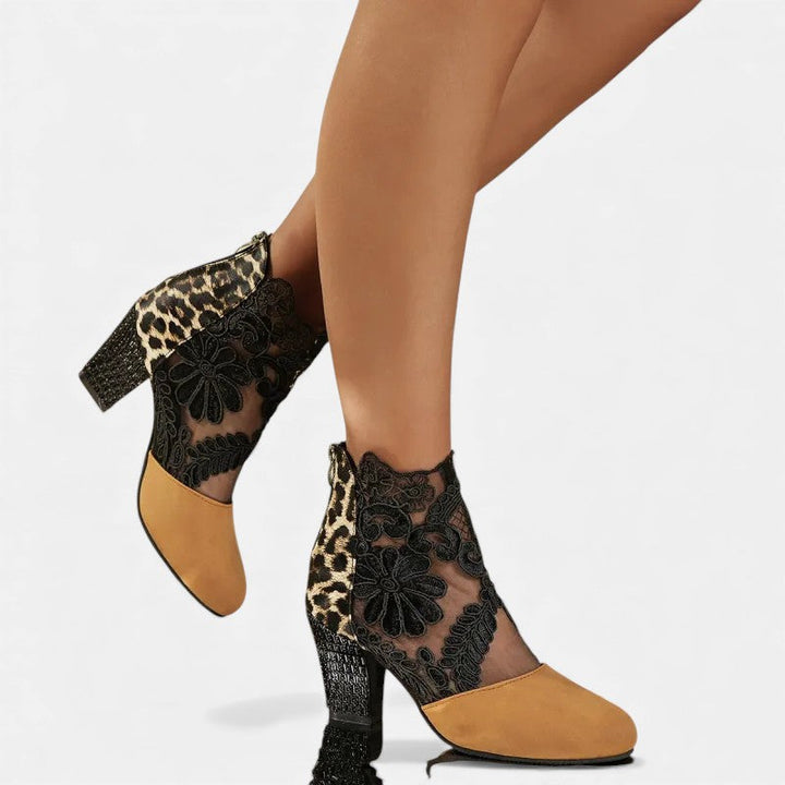 Norene | Bottines en dentelle à talon