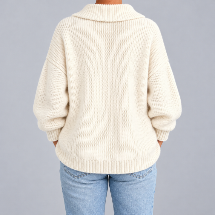 Chiara | Cardigan ample à col et boutons