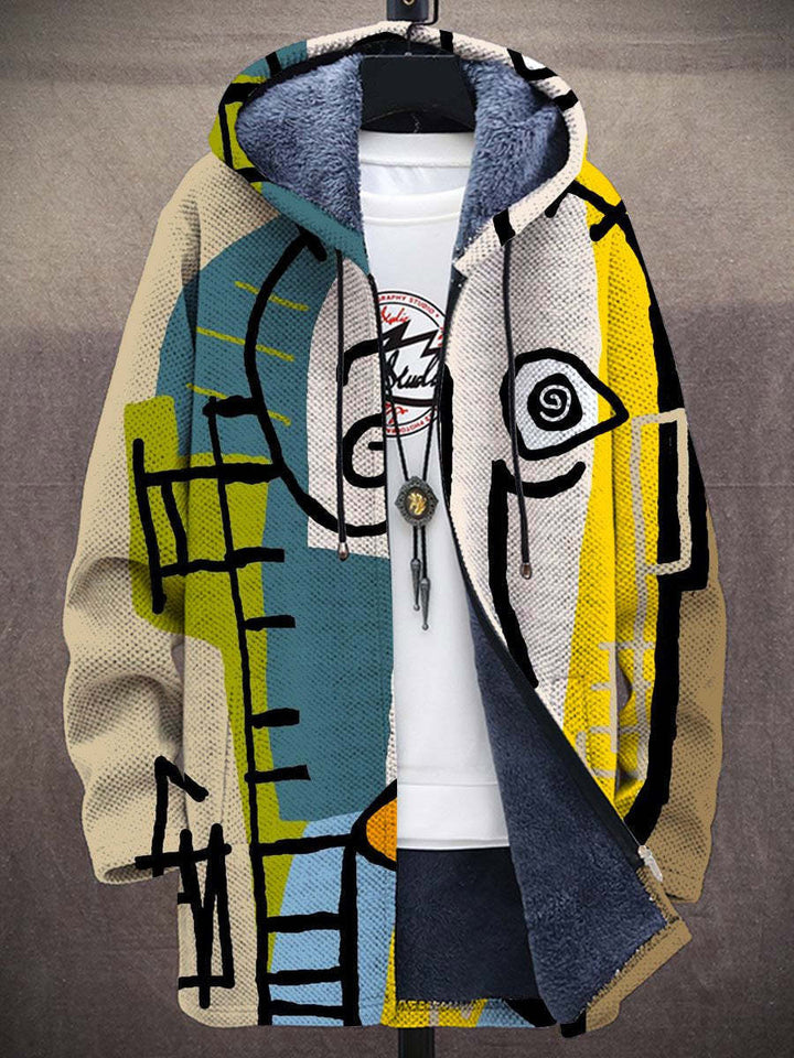 Gareth | Cardigan à capuche artistique