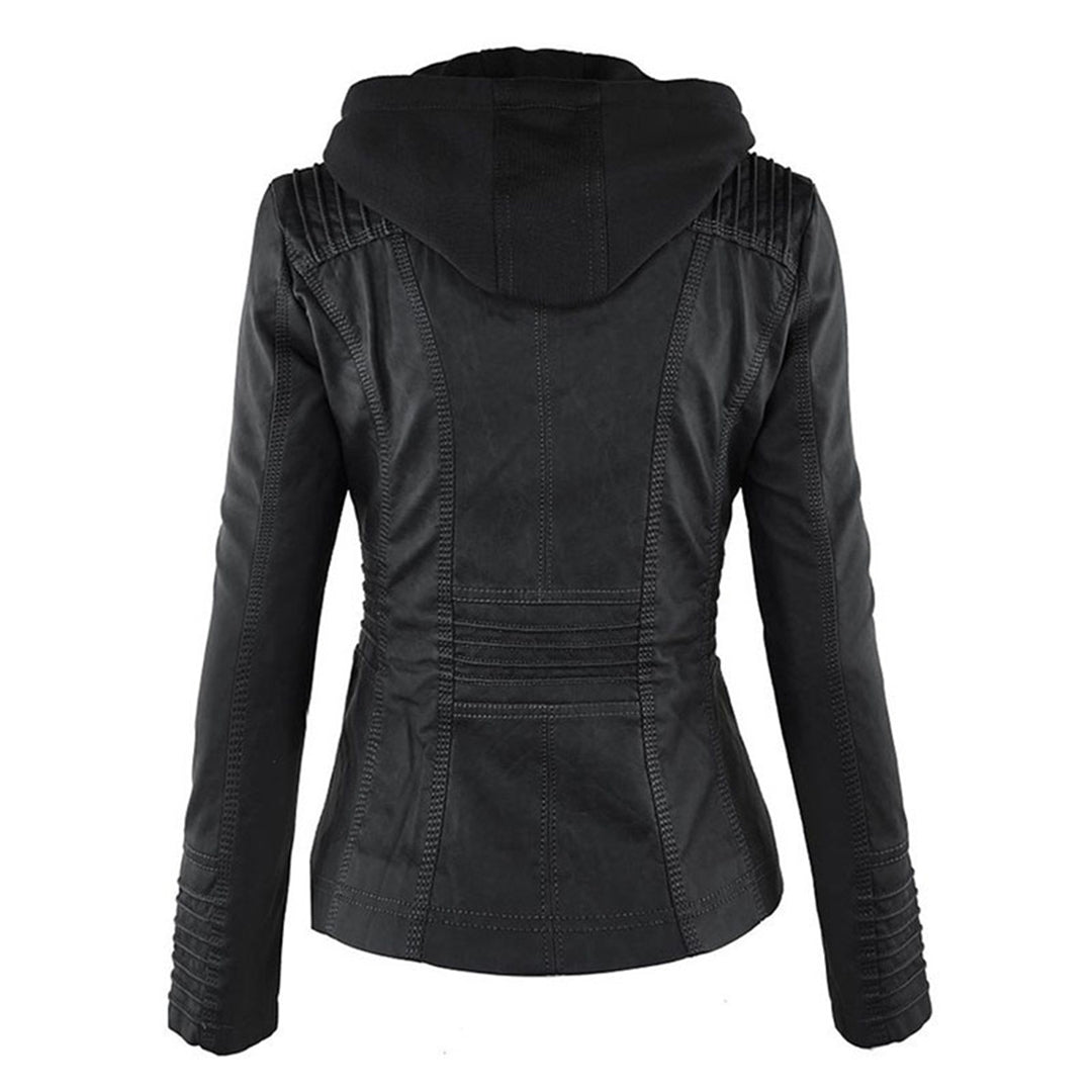 Veste Flavia en cuir – coloris noir