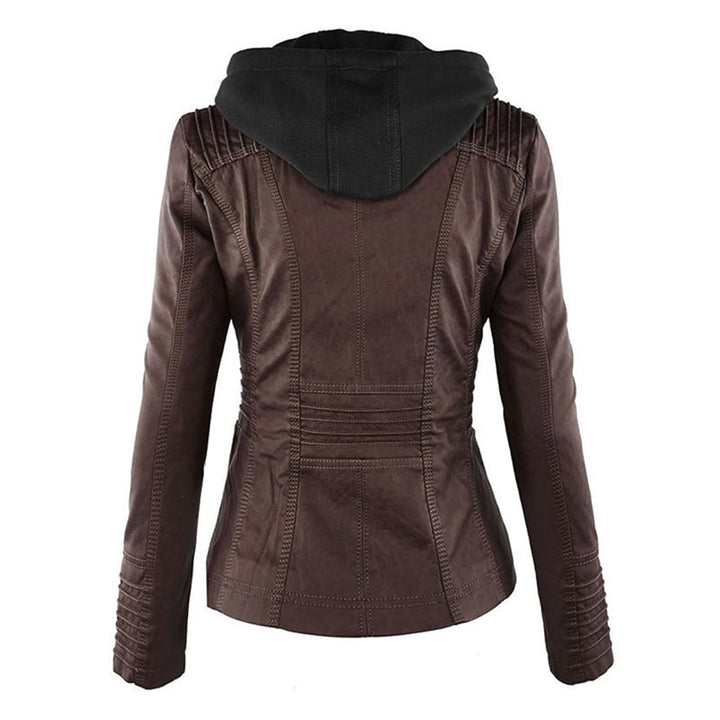 Veste Flavia en cuir – coloris marron