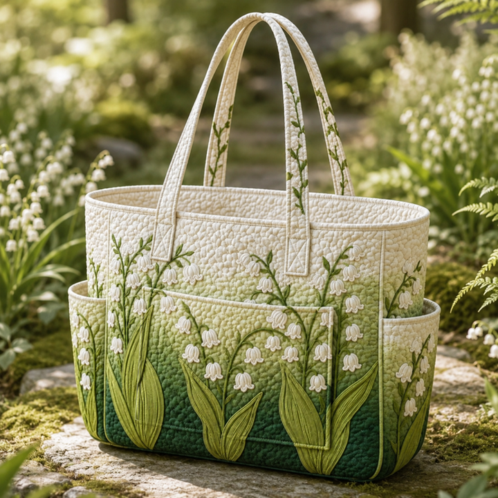 Amélie – sac cabas matelassé au muguet