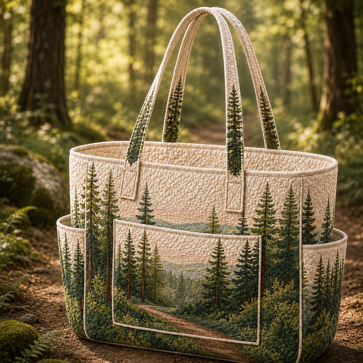 Sylvie – sac cabas matelassé au sentier forestier