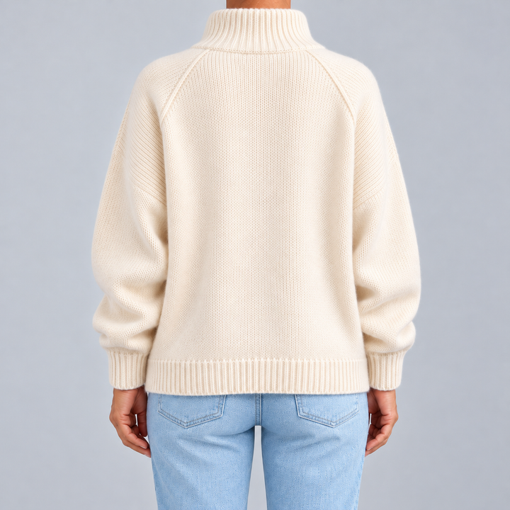 Dafne | Cardigan zippé à col montant