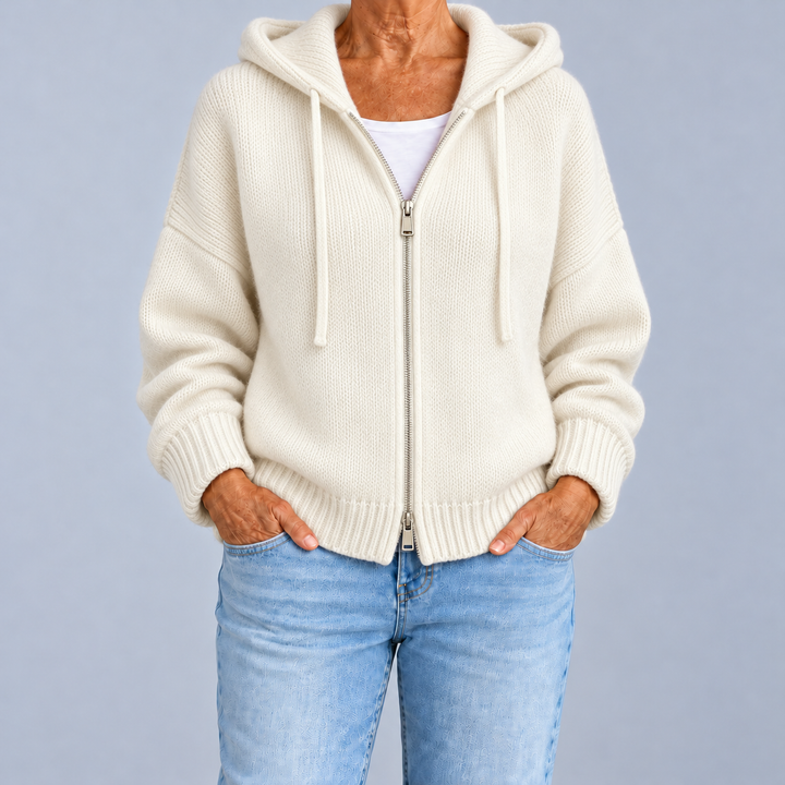 Camilla | Cardigan zippé à capuche