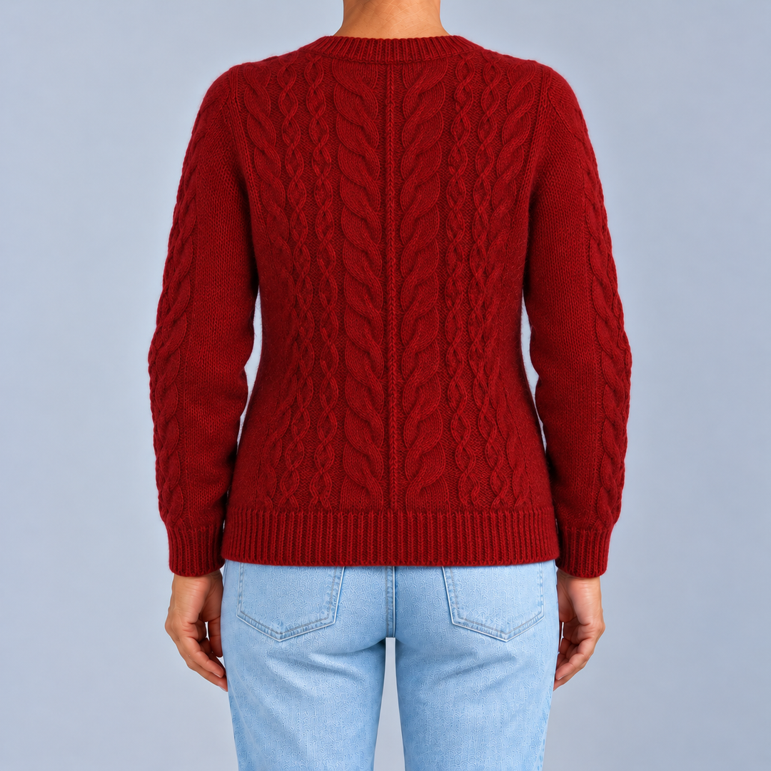 Fiorenza | Cardigan torsadé à boutons effet perle