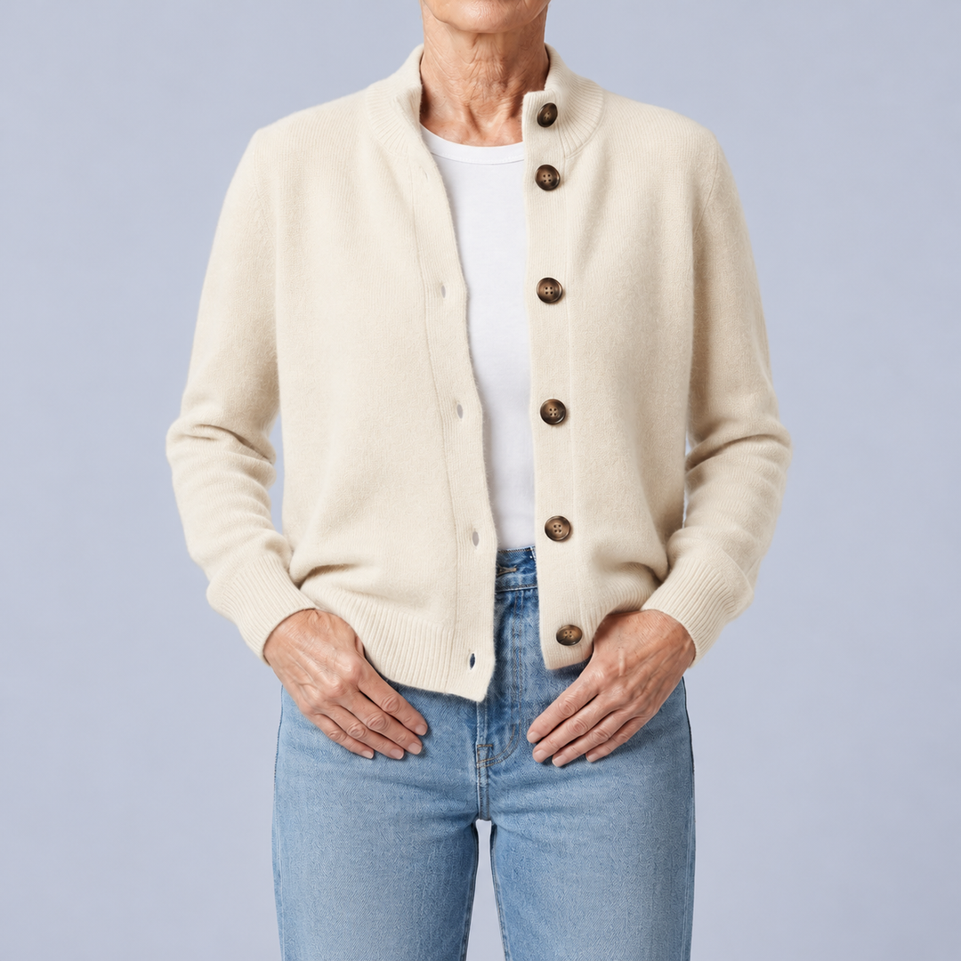 Vittoria | Cardigan à col montant et boutons