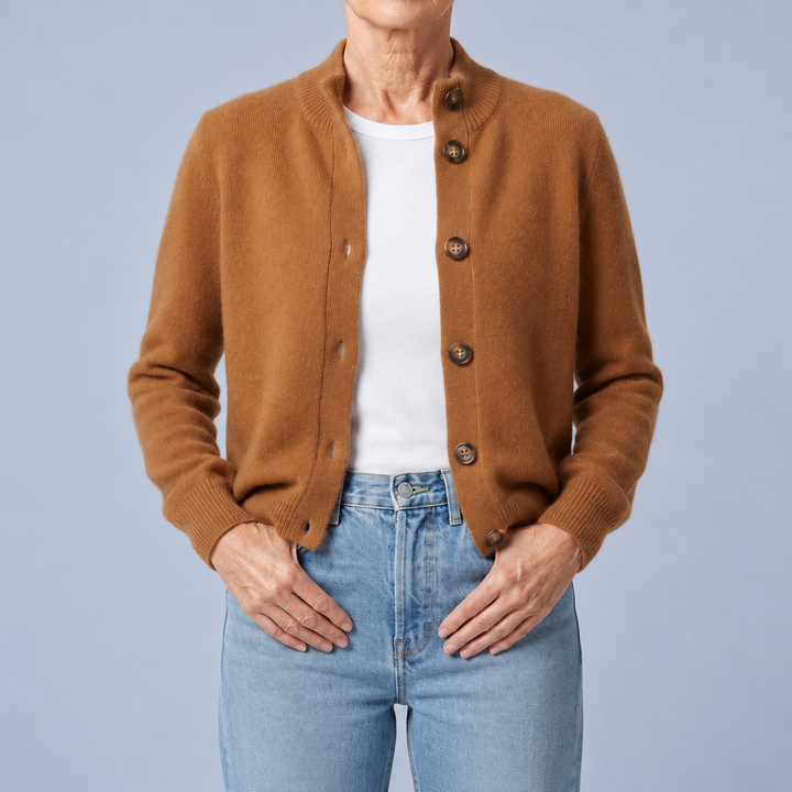 Vittoria | Cardigan à col montant et boutons
