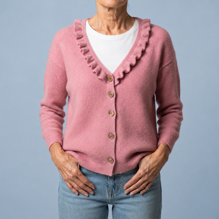 Valeria | Cardigan à col à volants