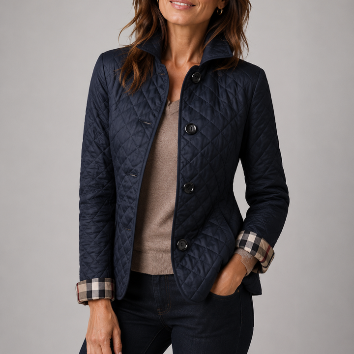 Loredana – veste matelassée légère bleu marine