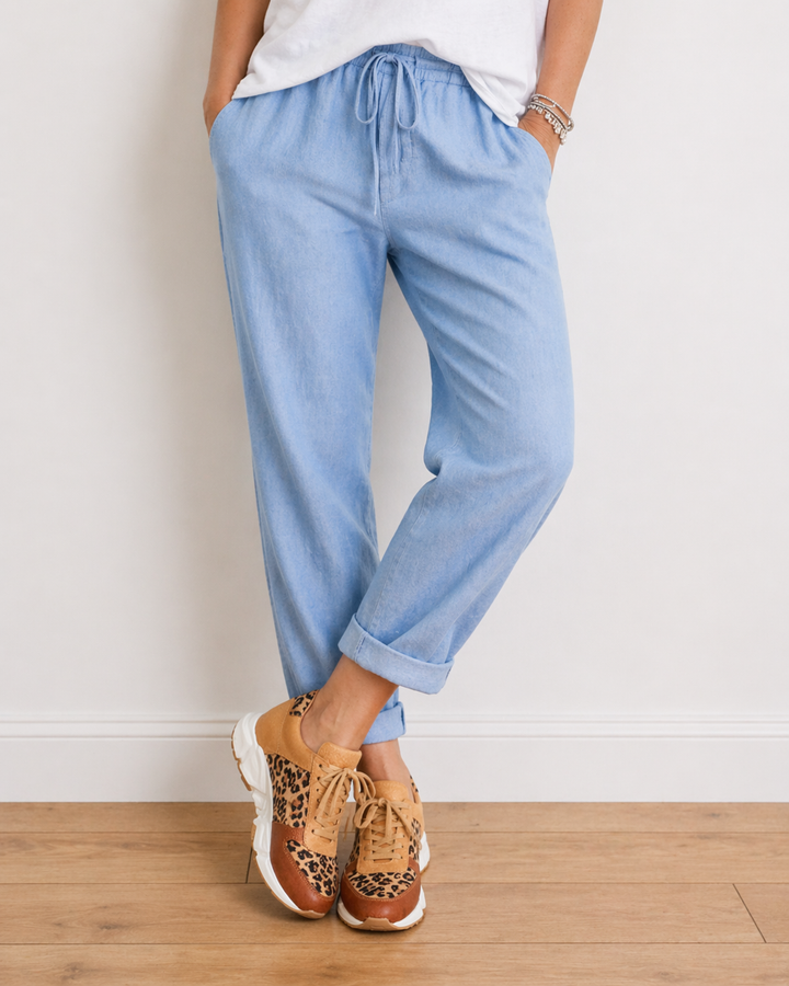 Yanna | Pantalon en lin confortable à coupe ample