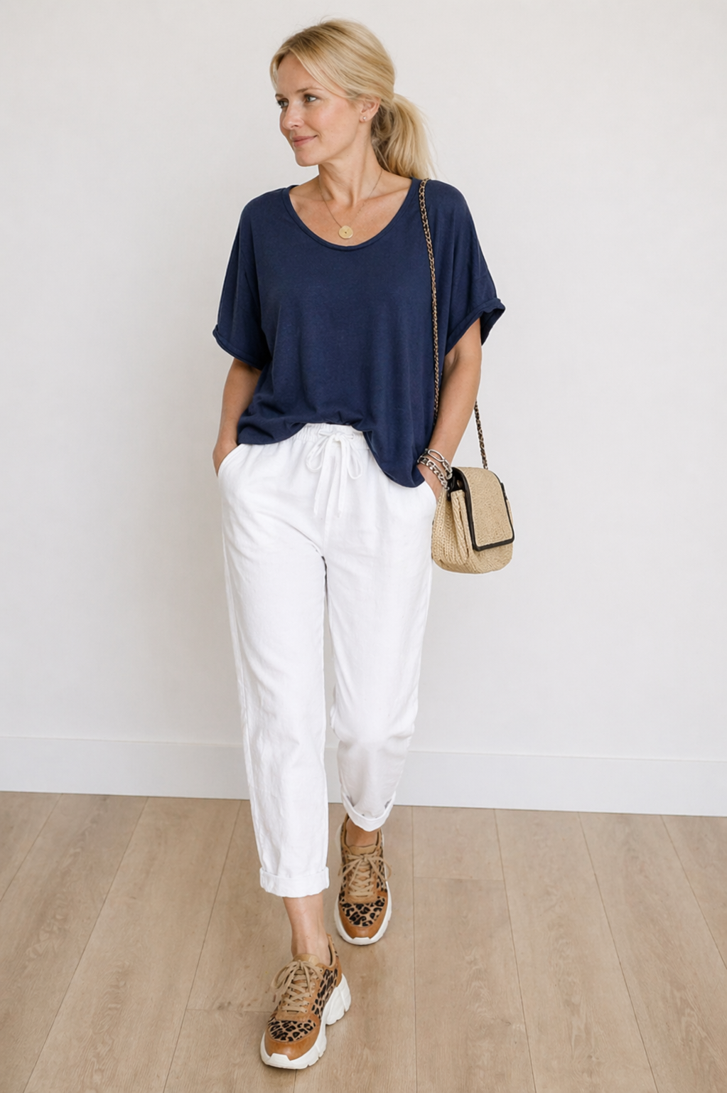Yanna | Pantalon en lin confortable à coupe ample