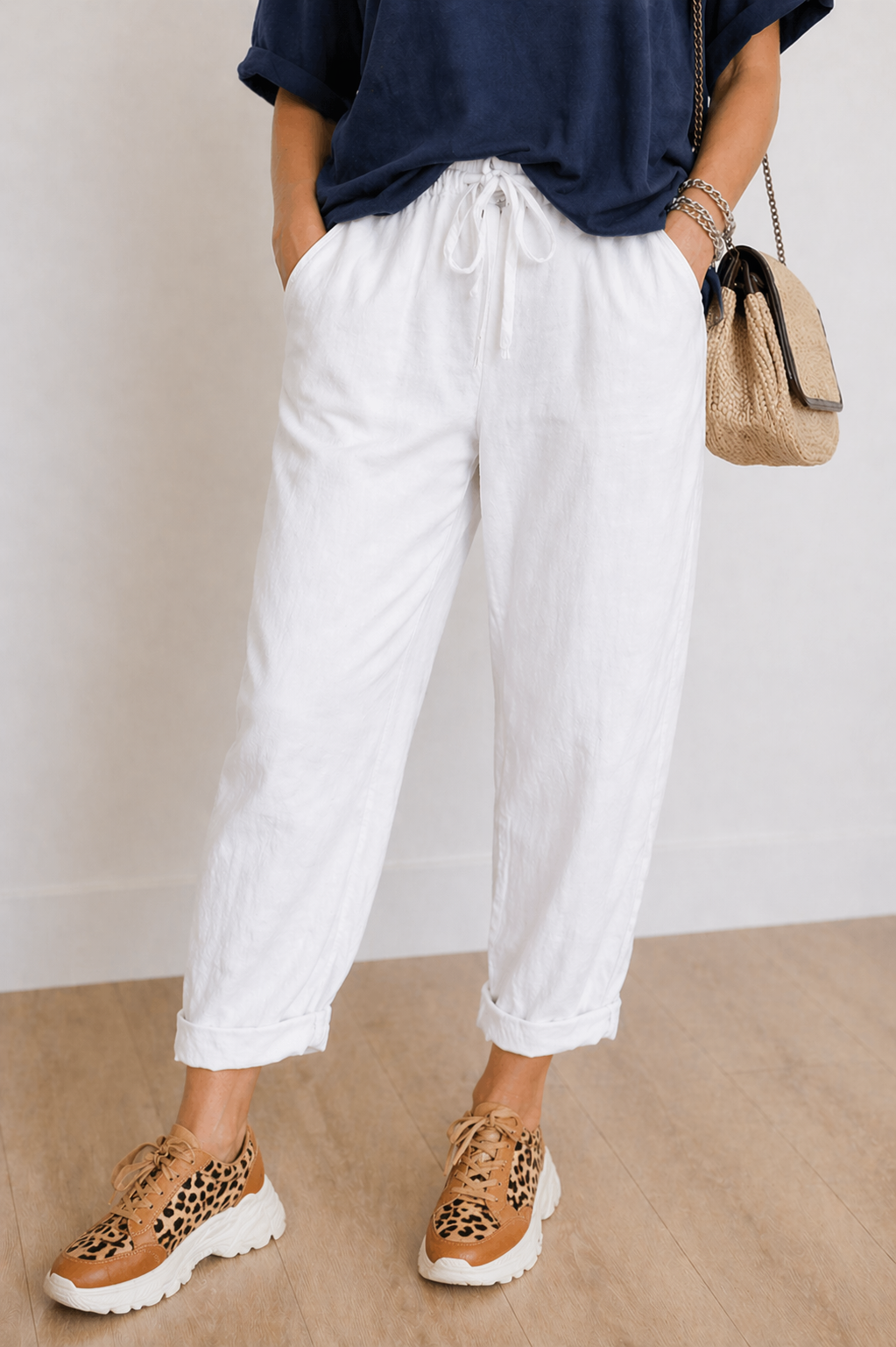 Yanna | Pantalon en lin confortable à coupe ample