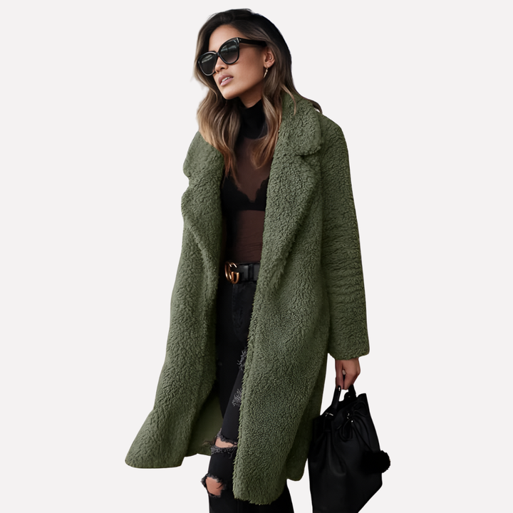 Bella-Jo | Manteau long effet bouclette