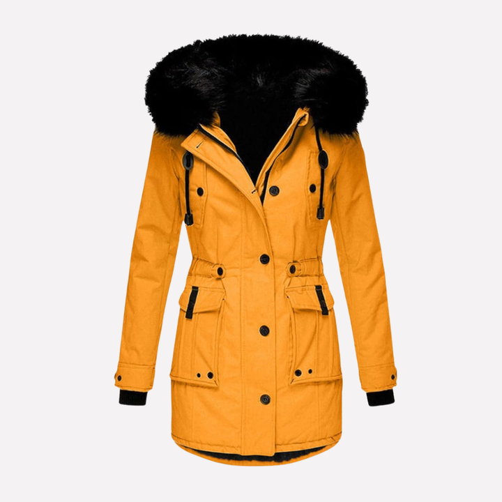 Parka à capuche et poches à rabat