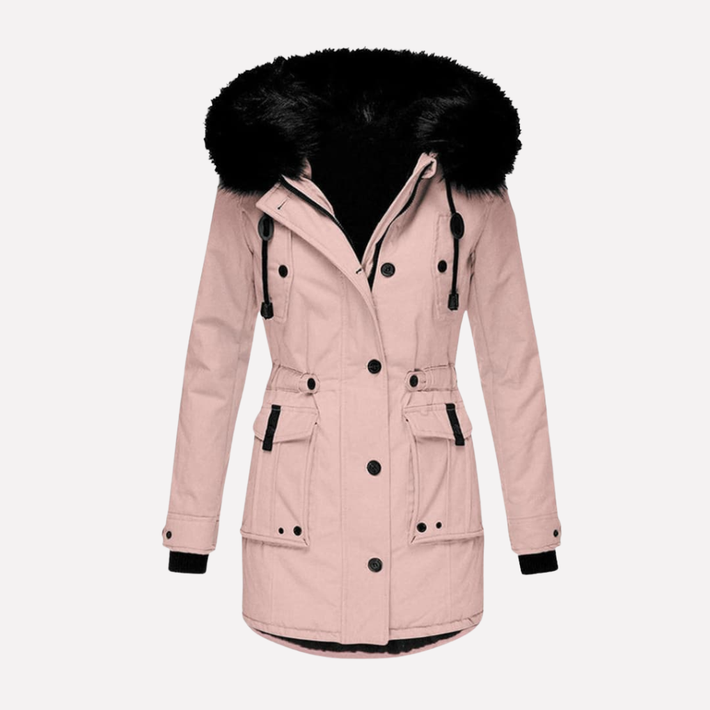 Parka à capuche et poches à rabat